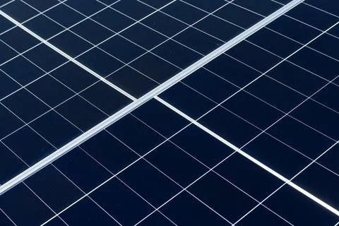 Solar panels capture sunlight efficiently in a clean energy installation Stock Photos