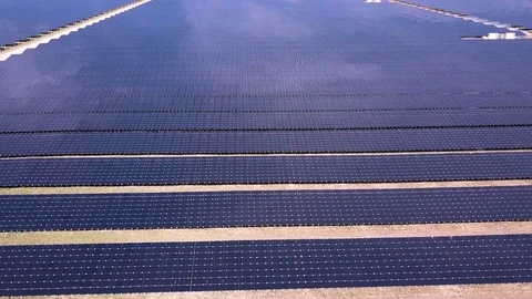 Solar panels clean energy 4K Stock Footage 75890817