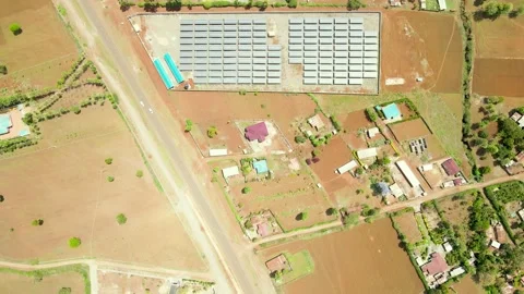 Solar panels- Climate change Paris agreement. Environment protection Stock Footage 225472453