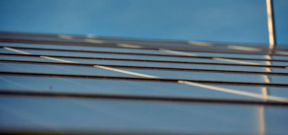Solar panels close-up Stock Photos
