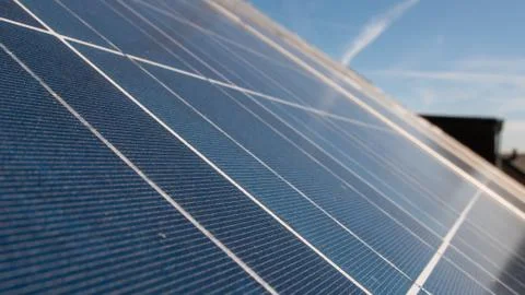 Solar panels close-up Stock Photos