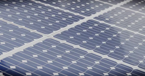 Solar panels to convert sunlight into electricity. Stock Footage 122334253