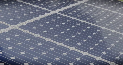 Solar panels for converting sunlight into electric current. Stock Footage 122334896
