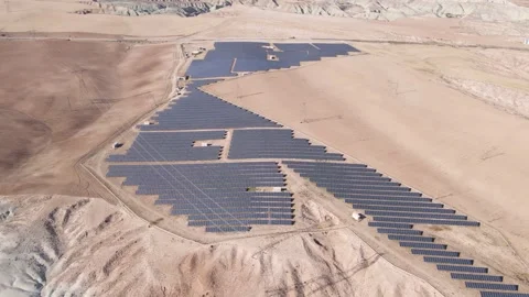 Solar Panels in the Desert Stock-Footage 331949405