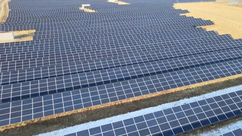 Solar panels drone shot Stock-Footage 237164859