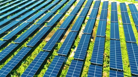 Solar Panels - Drone View Stock Footage 251729703