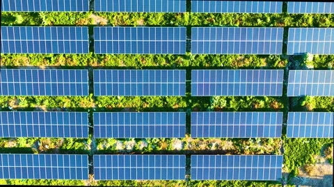 Solar Panels - Drone View - Upwards Stock Footage 251716047