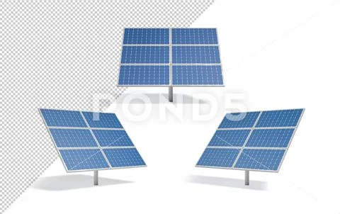 Solar panels on editable color background PSD Template