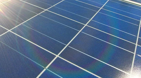 Solar panels  face sunlight Stock Footage 57021191