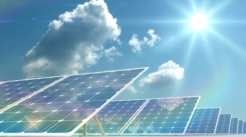 Solar panels  Stock Footage 1808201