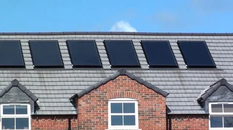 Solar panels Stock Footage 8660208