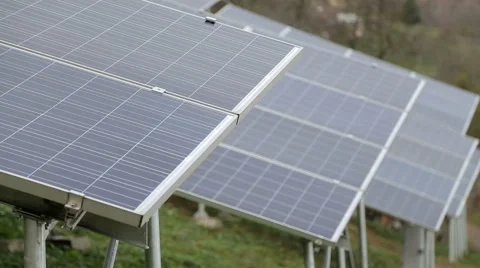 Solar panels Stock Footage 44772783