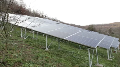 Solar panels Stock Footage 44774183