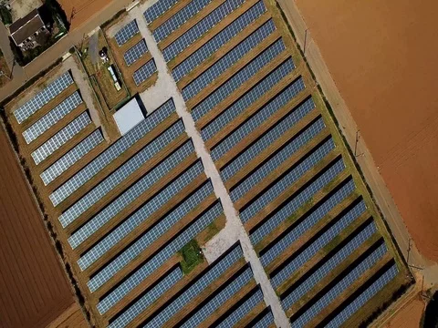 Solar panels Stock Footage 80077638