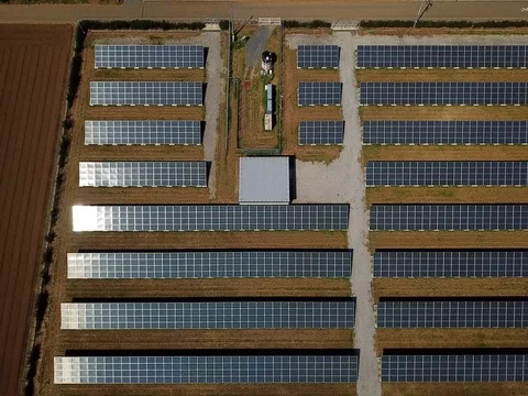 Solar panels Stock Footage 80077697