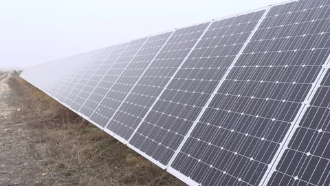Solar Panels Stock Footage 95452132