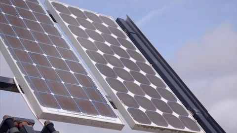Solar panels Stock Footage 98571460