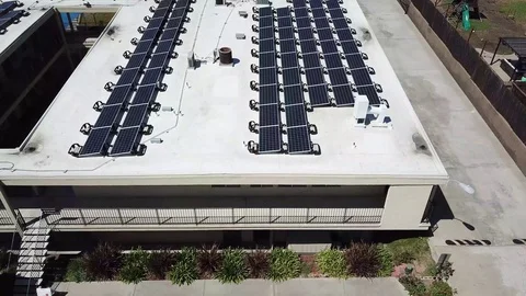 Solar Panels Stock Footage 123947581
