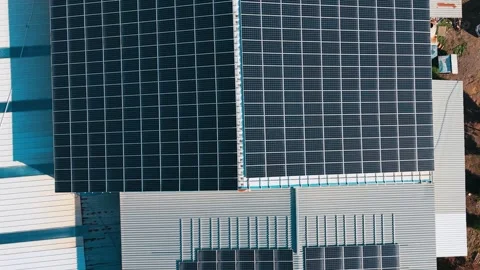 Solar Panels Generating Clean Renewable Energy Vídeo Stock 325537914