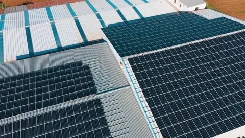 Solar Panels Generating Clean Renewable Energy Stock Footage 325537987