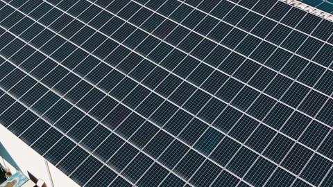 Solar Panels Generating Clean Renewable Energy Stock Footage 325538391