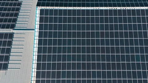 Solar Panels Generating Clean Renewable Energy Stock Footage 325539466