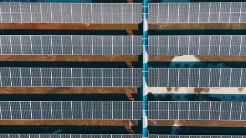 Solar Panels Generating Clean Renewable Energy Stock Footage 325540296