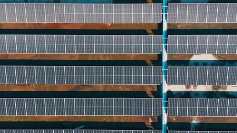 Solar Panels Generating Clean Renewable Energy Video stock 325540460