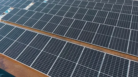 Solar Panels Generating Clean Renewable Energy Stock Footage 325540609