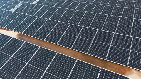 Solar Panels Generating Clean Renewable Energy Stock Footage 325540927