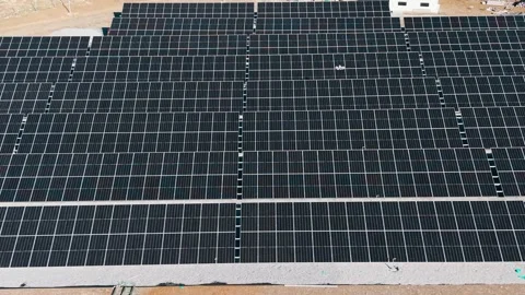 Solar Panels Generating Clean Renewable Energy Stock Footage 325542262