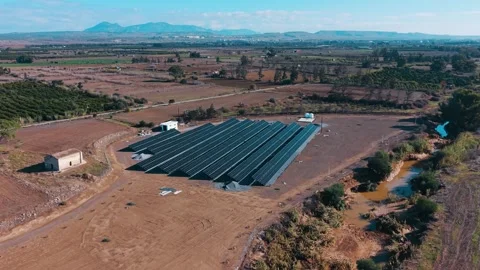 Solar Panels Generating Clean Renewable Energy Stock Footage 325543276