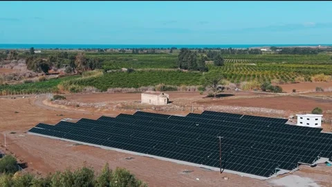 Solar Panels Generating Clean Renewable Energy Stock Footage 325545112