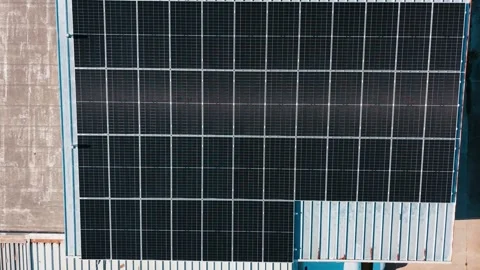 Solar Panels Generating Clean Renewable Energy Stock Footage 325545208