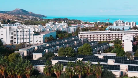 Solar Panels Generating Clean Renewable Energy Stock Footage 325545282