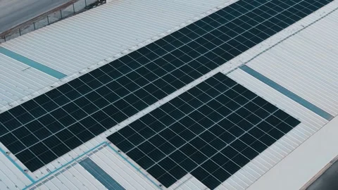 Solar Panels Generating Clean Renewable Energy Stock Footage 325545490