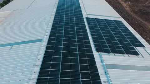 Solar Panels Generating Clean Renewable Energy Stock Footage 325545523