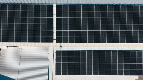 Solar Panels Generating Clean Renewable Energy 스톡 동영상 325545636