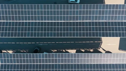 Solar Panels Generating Clean Renewable Energy Stock Footage 325546406