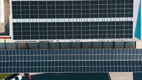 Solar Panels Generating Clean Renewable Energy Stock Footage 325546420
