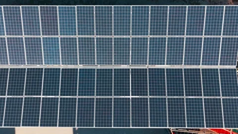 Solar Panels Generating Clean Renewable Energy Stock Footage 325547153