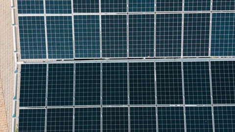 Solar Panels Generating Clean Renewable Energy Stock Footage 325547585