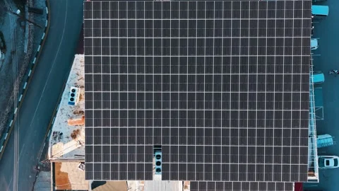 Solar Panels Generating Clean Renewable Energy Stock Footage 325547933