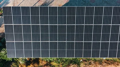 Solar Panels Generating Clean Renewable Energy Stock Footage 325550208