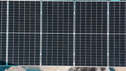 Solar Panels Generating Clean Renewable Energy Stock Footage 325550775