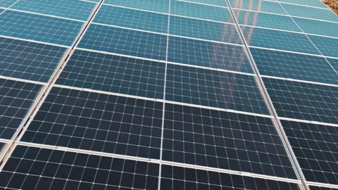 Solar Panels Generating Clean Renewable Energy Stock Footage 325551837