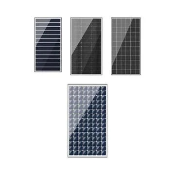 Solar panels generating clean renewable energy electricity Illustrazione stock
