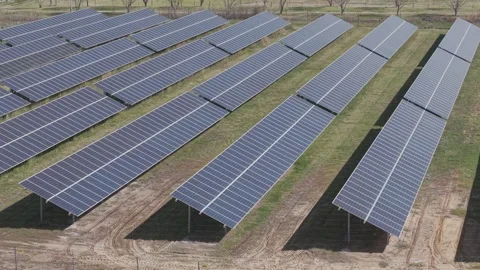 Solar Panels Generating Renewable Energy Power Stock Footage 344970441