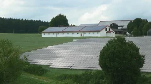 Solar Panels in Germany Stock Footage 11184412
