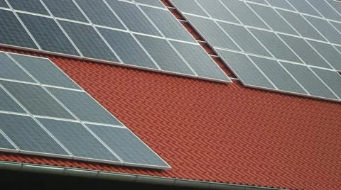 Solar Panels in Germany Stock Footage 11184420